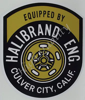 Halibrand Engineering  ---  Decal / Sticker.   Y032 • $7.99