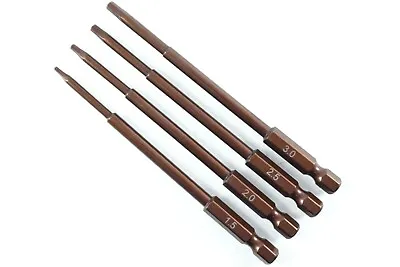 Metric Hex Driver Speed Tip RC Power Tool Bits Set Of 4 (1.5 2.0 2.5 3.0 Mm) • $10.99
