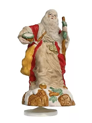 Vintage Santa Claus Figurines Music Box 10” • $19