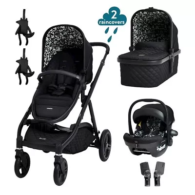 Cosatto Wow XL Tandem Pushchair In Silhouette With Board Car Seat And Raincover • £699.95