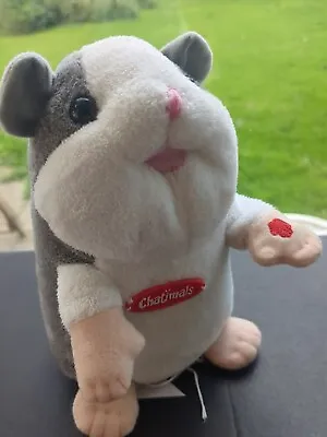 CHATIMALS HAMSTER GREY TALK BACK REPEATS PLUSH TOY VOICE INTERACTIVE DRAGON I • £9.98