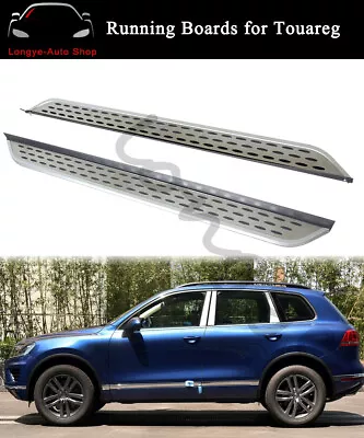 2PCS Aluminium Running Boards Fits For VW Touareg 2011-2018 Side Step Nerf Bars  • $369