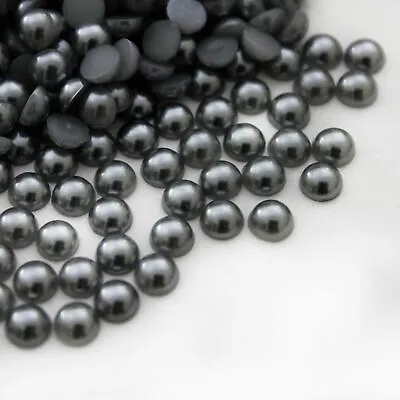 £1.69 • Buy 1000 High Quality Flat Back Half Round Pearls Nail Art Craft Face Embellishment