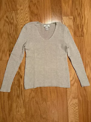 Cashmere MAGASCHONI V-Neck Pullover Size S White Pre-Owner • $19.99