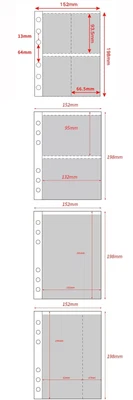 £4.96 • Buy 10pcs-A5-Binder Sleeves 1P/2P/4P Photo-Album Binder Refill Inner Cards Photocard