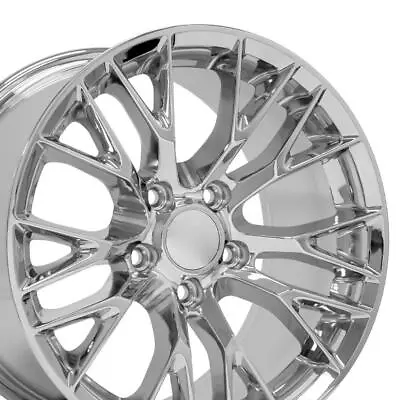 18x10.5/17x9.5 Rims Fit Corvette Camaro C7 Z06 Style Chrome Wheels SET Of 4 • $993