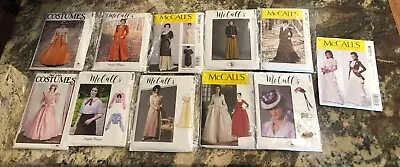 Your Choice Of McCall's Women's Period Costume Patterns Asst. Eras Some Plus NEW • $3.25