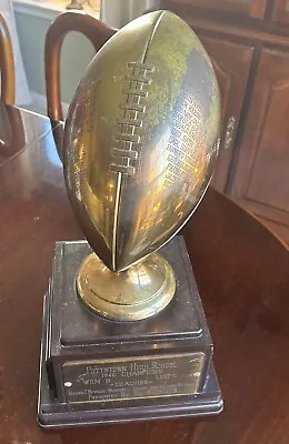 Vintage 1946 Pennsylvania High School Champions Brass & Bakelite Football Trophy • $400