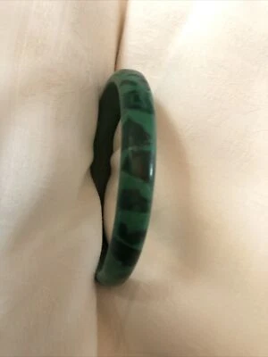 £4.99 • Buy Vintage Nigerian Malachite Bangle  - Lovely Depth Of Pattern