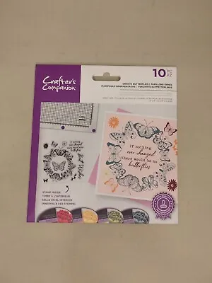 Crafter’s Companion - Ornate Butterflies - 10 Piece Stamp Set - New & Sealed • £5