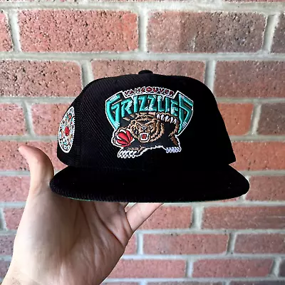 New Vancouver Grizzlies Mitchell & Ness Corduroy Adjustable Snapback Cap Hat • $34.99