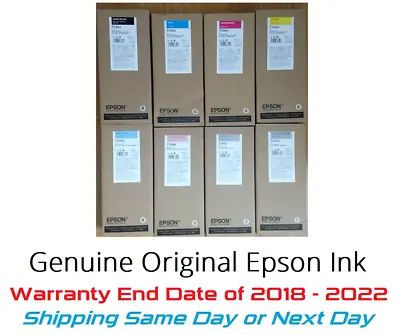 Genuine Set 8 Epson Ink T5961 T5962 T5963 T5964 T5969 7900 9900 7890 9890 18-22 • $245