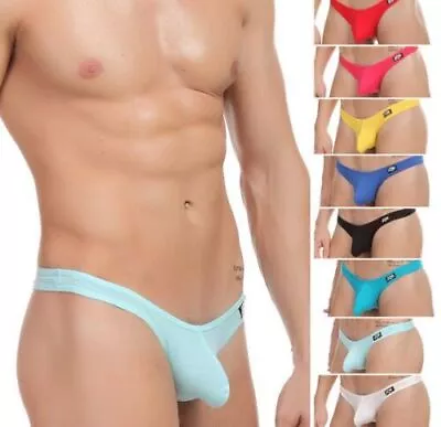 Mens Thong Cotton Sexy Knickers Underwear Pouch Menswear Designer Underpants • £7.49