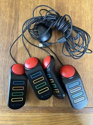 £9.90 • Buy PS2 / PS3 Official Wired Buzz Game Pads Remote Controllers Buzzers PAL Sony