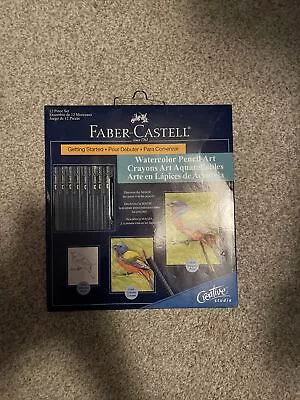 NEW Faber-Castell Watercolor Pencils  Booklet Paper Brush Sharpener  • $9.99