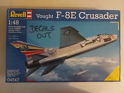 Revell 1:48 Vought F-8e Crusader Aircraft Model Kit 04547 NO INSTRUCTIONS/DECALS • £15