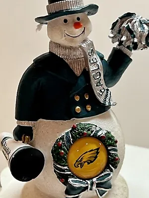 Philadelphia EAGLES Snowman Cheer Ornament CHRISTMAS NEW In Box Memory Company • $12.99