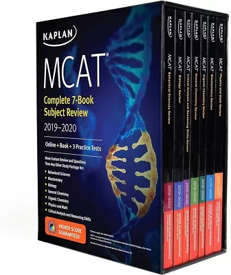 Kaplan MCAT 2019-2020 Complete 7 Book Review Set- Like New Condition • $45