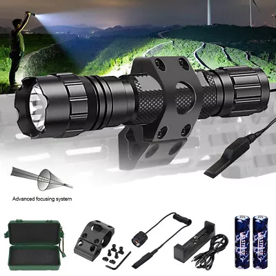 1200Lumen Tactical Flashlight Rechargeable M-Lok Rail Mount Remote Switch US • $16.99