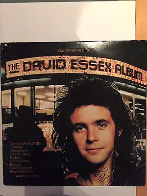 David Essex AUTOGRAPHED 12inch LP Vinyl-Greatest Hits • £119.99