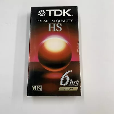 TDK Premium Quality HS Blank VHS Tape New Sealed • $3.99
