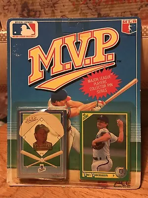 1990 MLB M.V.P. Kansas City Royals Bret Saberhagen Collector Pin And Card • $7