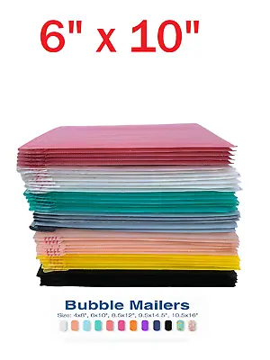 6x10 (6x9) Color Poly Bubble Mailers Shipping Mailing Padded Bags Envelopes • $5.45