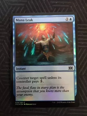 Mtg Mana Leak Foil Double Masters 2022 • $0.99