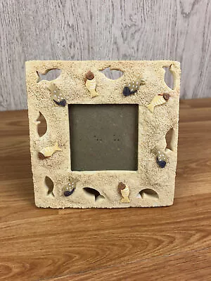 Nautical Fish Sand Resin Photo Frame For 2.5  Square Photos • £13.99