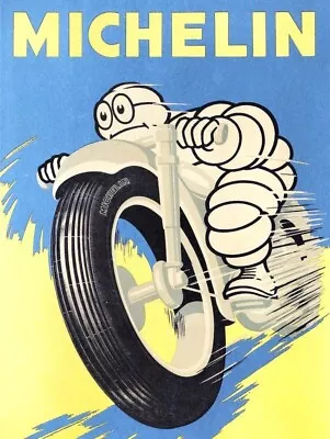 1959 Michelin Motorcycle Tires NEW METAL SIGN: 9x12  Ships Free • $19.88