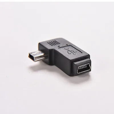 USB 2.0 Mini 5 Pin Male To Female Right Angle 90 Degree Adapter Connector NI_ff • $1.06