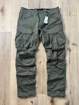G-Star Raw Men's Rovic Zip 3D Straight Tapered Fit Cargo Pants Green  32x30 • $65.80