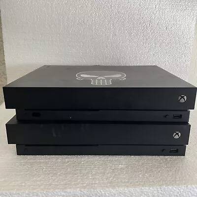 *AS-IS Microsoft Xbox One X 1TB Black Console Only Broken Damaged Parts Lot Of 2 • $149.99