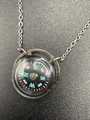 Compass Necklace Brass • $12