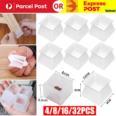 $8.70 • Buy 16/32PCS Silicon Furniture Leg Cover Pad Table Chair Feet Floor Protector Cap