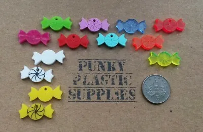 6x  Tiny Sweet's Acrylic Charms/pendants/jewellery Making/craft's/laser Cut • £2