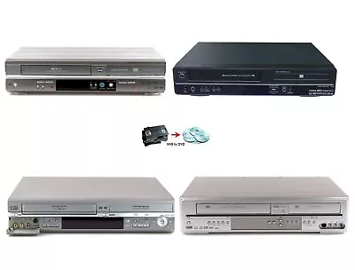 VHS VCR Video Tapes To DVD Disc Recorder Converter Fully Serviced 1yr WARRANTY • £196.99