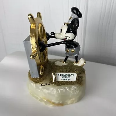 VTG 1990 Disney Limited Edition Mickey Mouse Steamboat Willie Figurine Ron Lee • $79.99