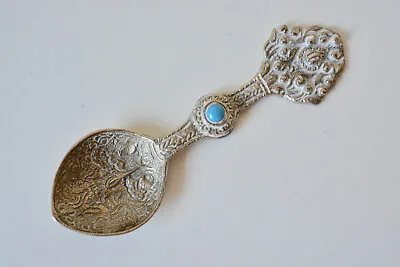 Vintage Tibetan Medicine Spoon With Turquoise Colour Stone 4.5  • £12