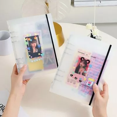 Transparent A5 Binder Storage Collect Photo Card Organizer Journal Diary Planner • $20.27