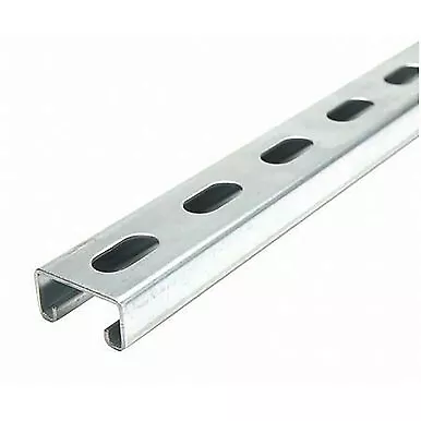 0.812  X 1.625  X 36 Inches Galvanized Steel Slotted Strut Channel 14 Ga. • $27.26