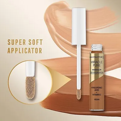 £3.99 • Buy Max Factor Miracle Pure Concealer With Vitamin C + Hyaluronic Choose Your Shade