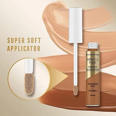 Max Factor Miracle Pure Concealer With Vitamin C + Hyaluronic Choose Your Shade • £3.99