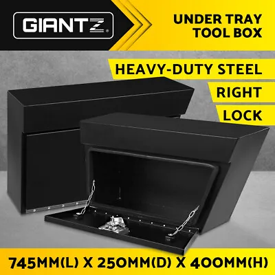 $178.14 • Buy Giantz Ute Tool Box Right UnderTray Toolbox Under Tray Stainless Steel Underbody