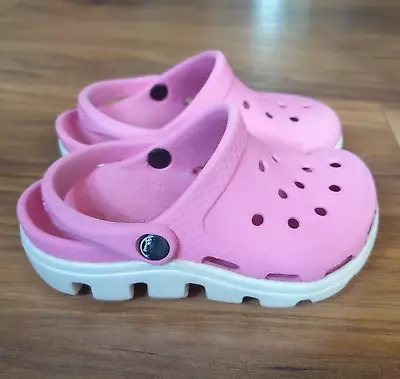 Girls Crocs  CLOGS SHOES  Size UK 6-7 Infant • £12.99
