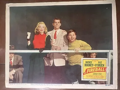 MARILYN MONROE - THE FIREBALL  1950 Original Theater Lobby Card  (#5) VERY RARE • $429