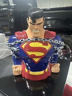 Vintage Warner Bros Studios Superman Cookie Jar (1997 Ceramic) Box Not Included • $90