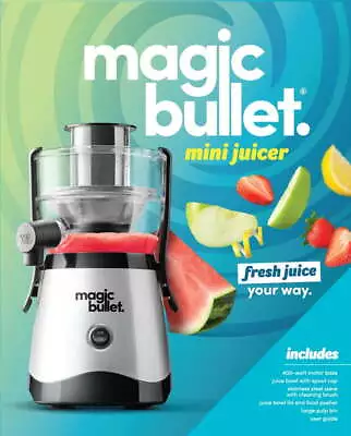 Magic Bullet Mini Juicer 400-Watt Silver MBJ10100WM • $49