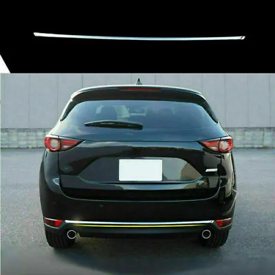 Chrome Rear Bumper Cover Spoiler Lip Decor Strip Trim For Mazda CX-5 2017-2021 • $37.45