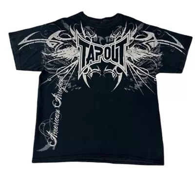 Grunge Y2k Skull T-Shirt Affliction Style Mall Goth Size Medium Tapout Style • $29.99